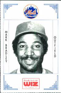 1991 The Wiz New York Mets #50 Mark Bradley Front
