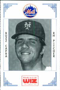1991 The Wiz New York Mets #61 Buzz Capra Front