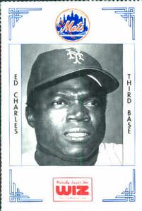 1991 The Wiz New York Mets #71 Ed Charles Front