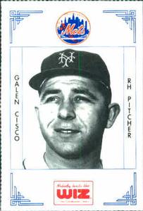 1991 The Wiz New York Mets #76 Galen Cisco Front