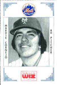 1991 The Wiz New York Mets #85 Mardie Cornejo Front