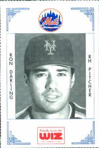 1991 The Wiz New York Mets #90 Ron Darling Front