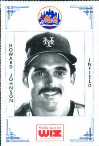 1991 The Wiz New York Mets #203 Howard Johnson Front