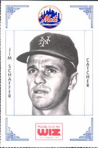 1991 The Wiz New York Mets #347 Jimmie Schaffer Front