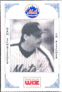 1991 The Wiz New York Mets #348 Dan Schatzeder Front