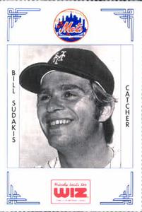 1991 The Wiz New York Mets #387 Bill Sudakis Front