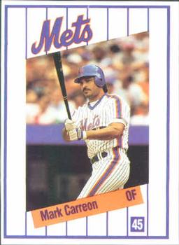 1991 Kahn's New York Mets #NNO Mark Carreon Front