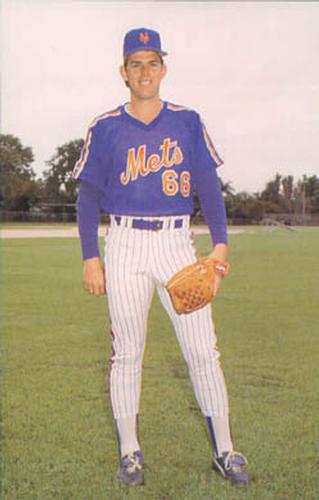 1987 Barry Colla New York Mets Postcards #2787 Tom Burns Front