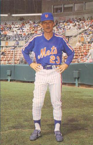1987 Barry Colla New York Mets Postcards #3487 Bud Harrelson Front
