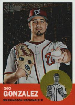 2012 Topps Heritage - Chrome #HP65 Gio Gonzalez Front