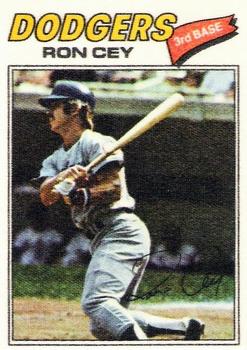 1977 Topps Cloth Stickers #14 Ron Cey Front