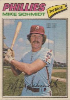 1977 Topps Cloth Stickers #41 Mike Schmidt Front
