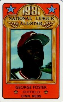 1981 Perma-Graphics All-Star Credit Cards #150-ASN8104 George Foster Front
