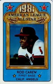 1981 Perma-Graphics All-Star Credit Cards #150-ASA8111 Rod Carew Front