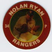 1992 Score 7-Eleven Superstar Action Coins #11 Nolan Ryan Front