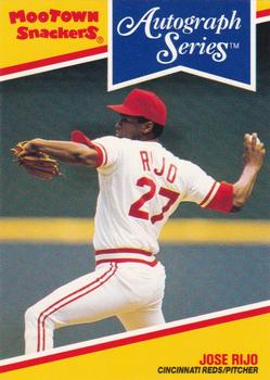 1992 MooTown Snackers #3 Jose Rijo Front