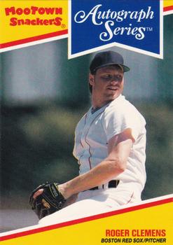 1992 MooTown Snackers #4 Roger Clemens Front
