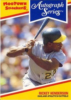 1992 MooTown Snackers #19 Rickey Henderson Front