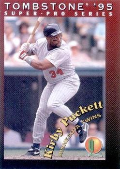 1995 Tombstone Pizza Super-Pro Series #13 Kirby Puckett Front
