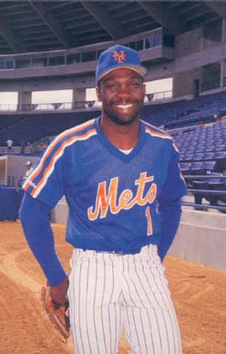 1988 Barry Colla New York Mets Postcards #1188 Mookie Wilson Front