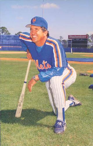 1988 Barry Colla New York Mets Postcards #2988 Davey Johnson Front