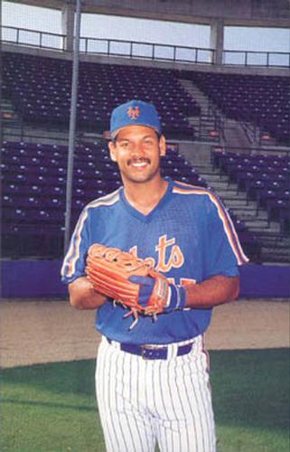 1989 Barry Colla New York Mets Postcards #4689 Edwin Nunez Front
