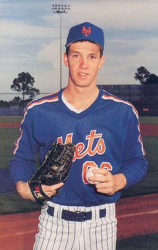 1990 Barry Colla New York Mets Postcards #4790 Pete Schourek Front