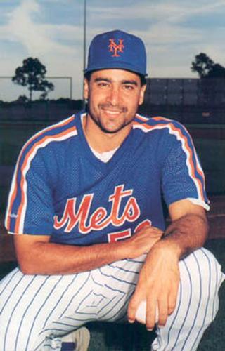 1991 Barry Colla New York Mets Postcards #1691 Sid Fernandez Front