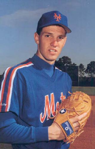 1991 Barry Colla New York Mets Postcards #4591 Pete Schourek Front