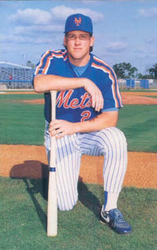 1992 Barry Colla New York Mets Postcards #1892 Mackey Sasser Front