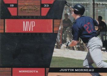 2011 Playoff Contenders - Award Winners #39 Justin Morneau Front