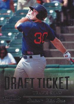 2011 Playoff Contenders - Draft Ticket #DT34 Travis Shaw Front