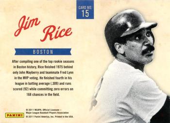 2011 Playoff Contenders - Legendary Debuts #15 Jim Rice Back