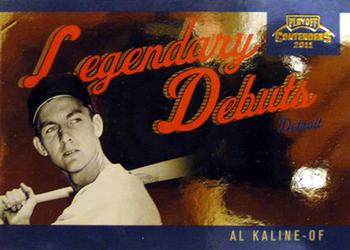 2011 Playoff Contenders - Legendary Debuts #3 Al Kaline Front