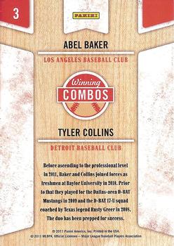 2011 Playoff Contenders - Winning Combos #3 Abel Baker / Tyler Collins Back