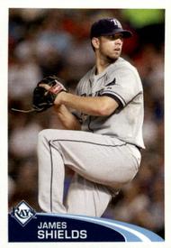2012 Topps Stickers #28 James Shields Front