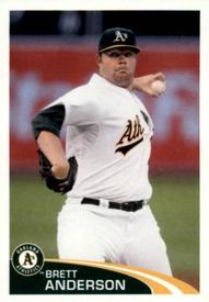 2012 Topps Stickers #105 Brett Anderson Front