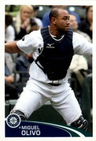 2012 Topps Stickers #115 Miguel Olivo Front