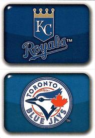 2012 Topps Stickers #142 / 149 Kansas City Royals / Toronto Blue Jays Front