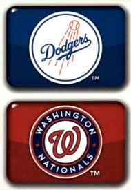 2012 Topps Stickers #157 / 165 Dodgers / Nationals Front