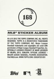 2012 Topps Stickers #168 Mark Buehrle Back