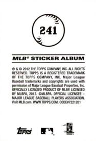 2012 Topps Stickers #241 Pedro Alvarez Back