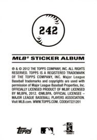 2012 Topps Stickers #242 Neil Walker Back