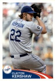 2012 Topps Stickers #281 Clayton Kershaw Front