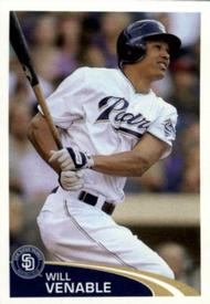 2012 Topps Stickers #288 Will Venable Front