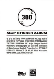 2012 Topps Stickers #300 Willie Mays Back