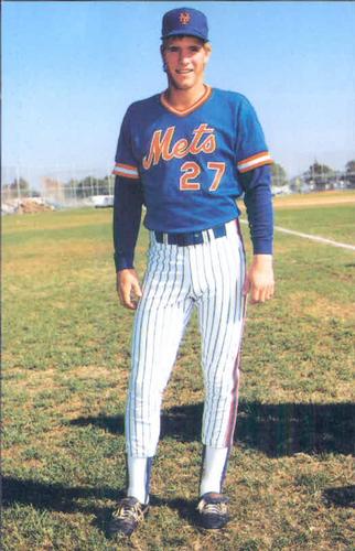 1985 TCMA New York Mets Postcards #NYM85-11 Wes Gardner Front