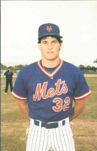 1986 TCMA New York Mets Postcards #NYM86-35 Shawn Abner Front