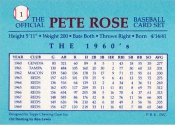 1985 Renata Galasso Pete Rose #1 Pete Rose Back