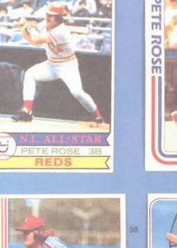 1985 Renata Galasso Pete Rose #98 Pete Rose Back